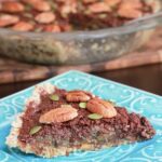 This chocolate chia pecan pie is seriously tasty raw dessert