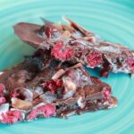 This dairy free raspberry ripe is one of my favourite quick-to-make raw chocolate desserts to make