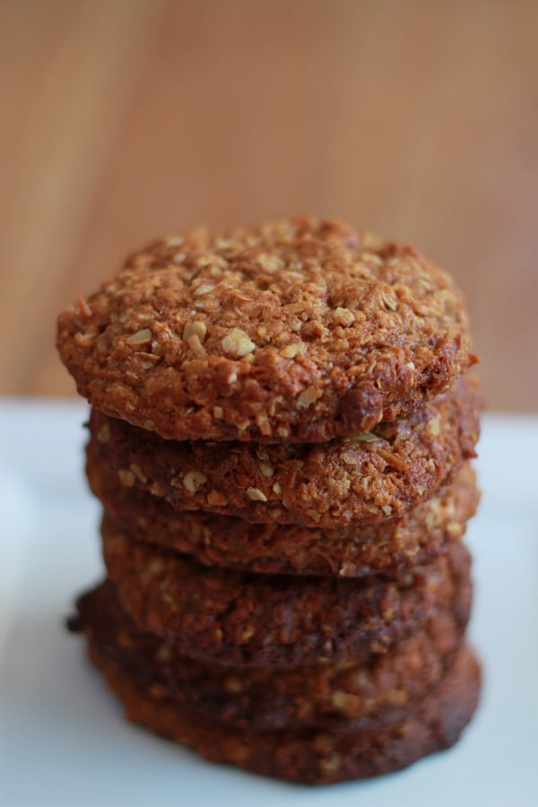 Healthy Anzac Biscuits