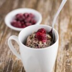 Raspberry mug cake is the perfect dessert in so many ways, delicious, healthy and only takes a few minutes to make.
