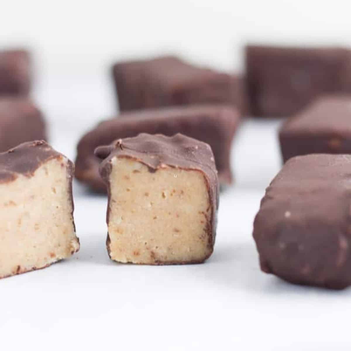 Healthy Chocolate Covered Caramels