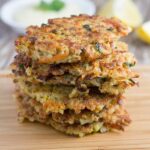 Quinoa Fritters. These make for a great appetizer or a light meal and are gluten and dairy free. So good!