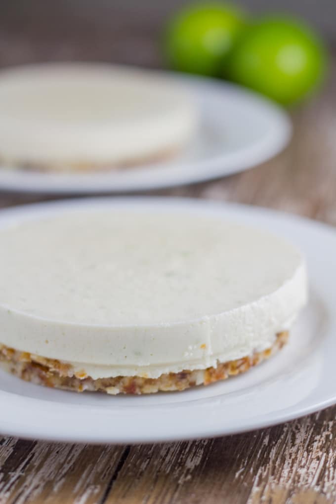 Raw Lime Cheesecake. It's really refreshing, with a slightly tart edge and makes an amazing summer dessert!