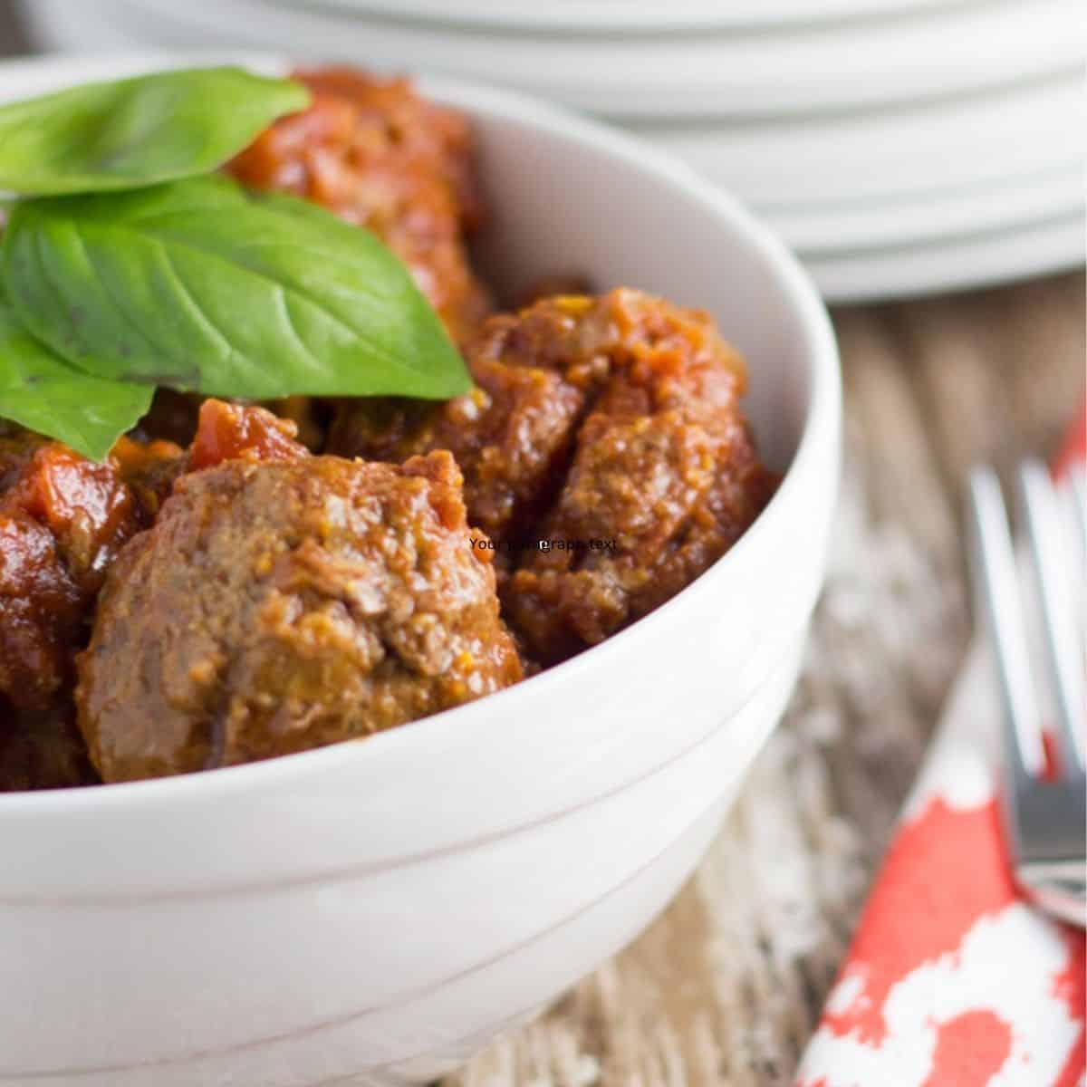 Gluten Free Meatballs in the Slow Cooker