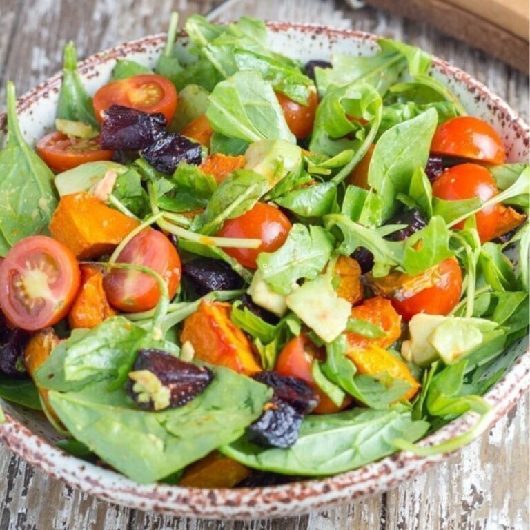 Roasted Pumpkin and Beetroot Salad