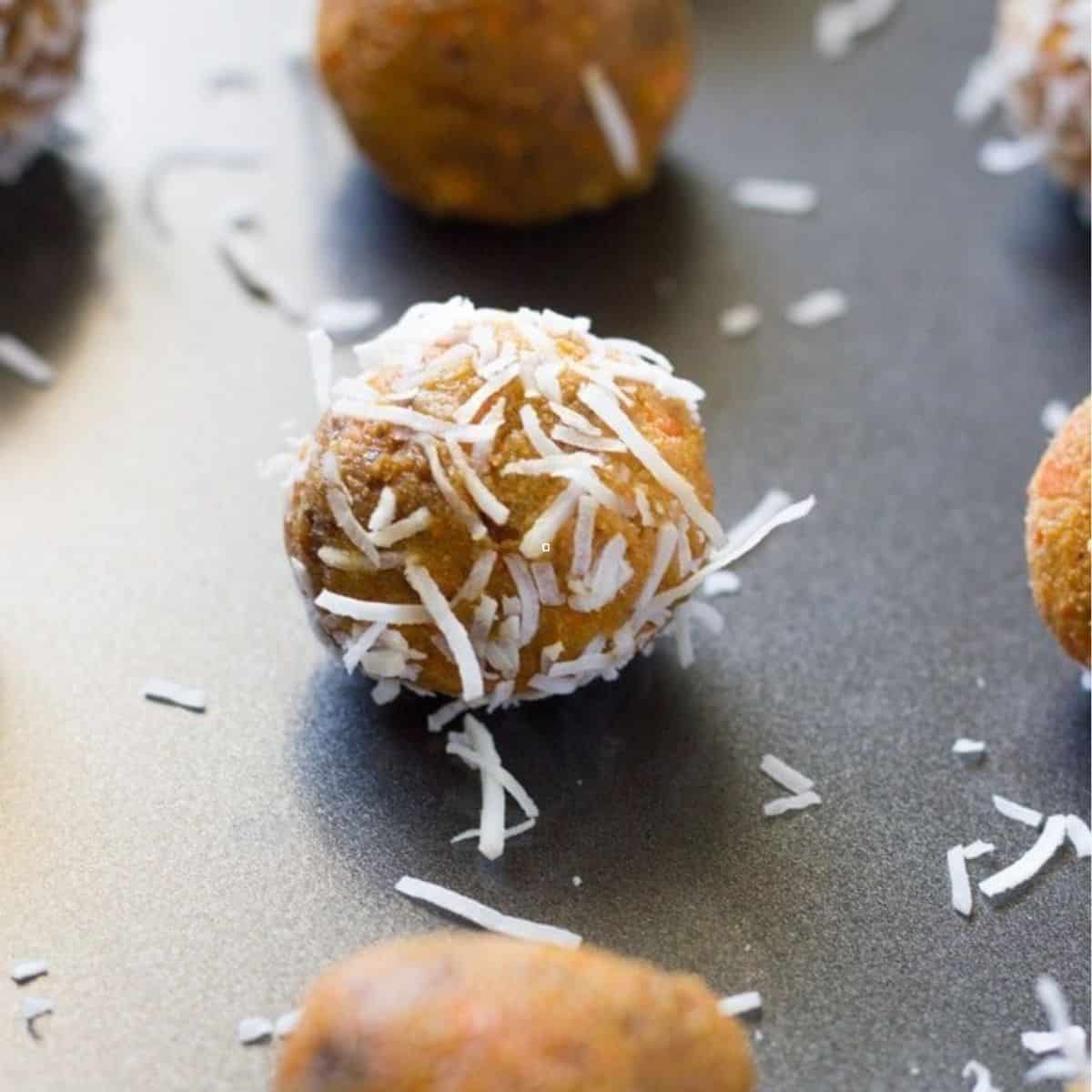 No Bake Carrot Cake Balls