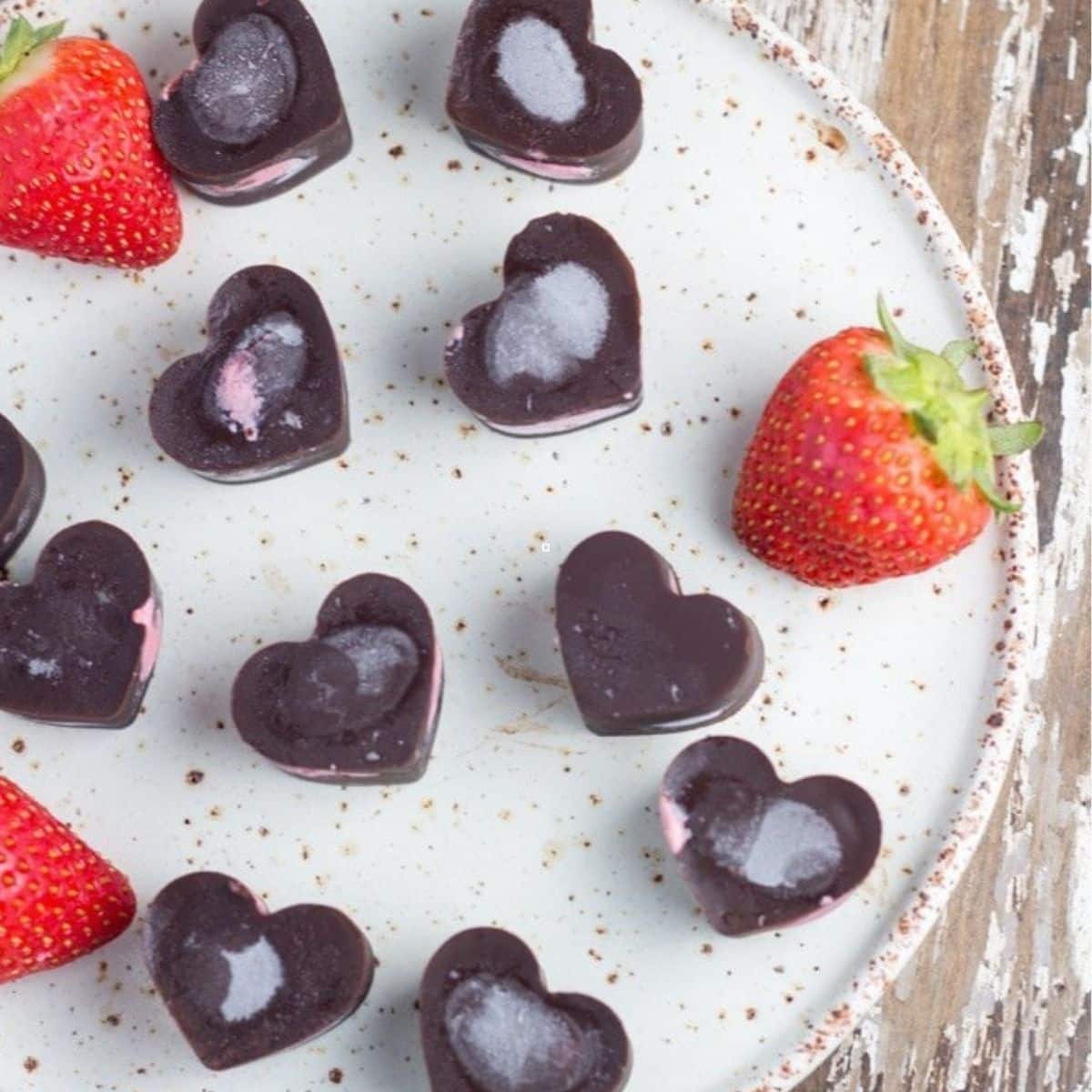 Strawberry Heart Chocolates