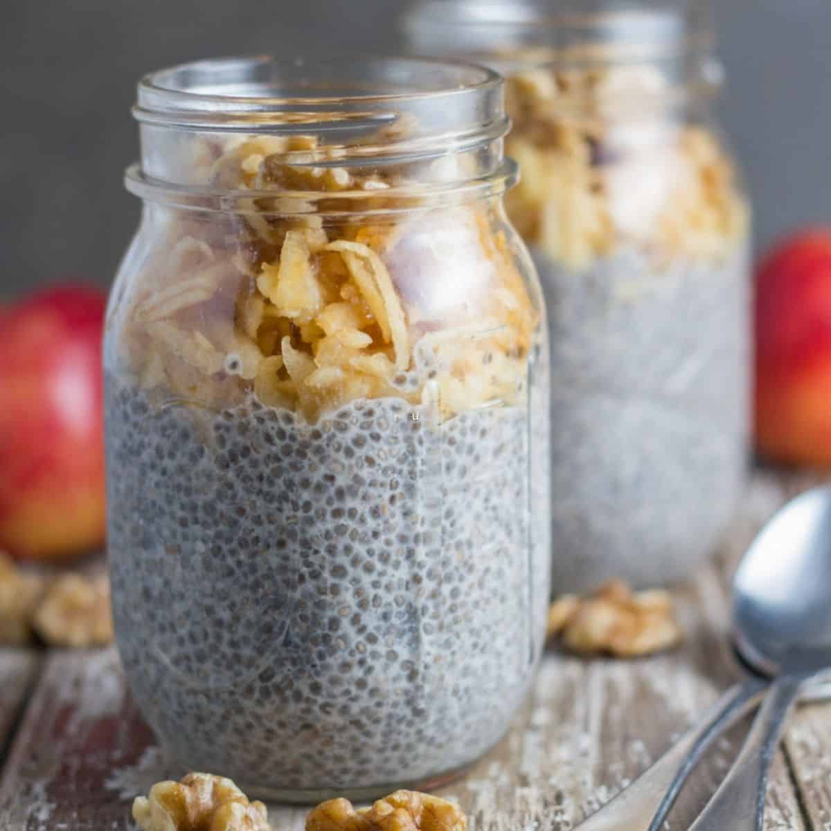 Apple and Walnut Chia Pudding