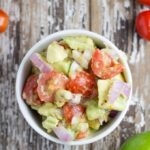 Guacamole. It is an absolute winner: an easy snack when you don't feel like cooking too much or your new gluten-free go-to finger food when entertaining guests.