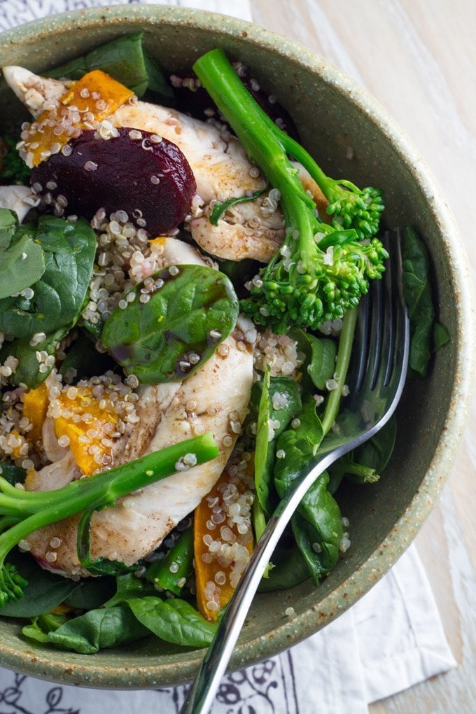 Salad in a bowl.