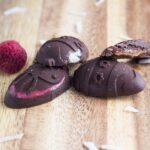 Easter Chocolates with three amazing fillings - raspberry, salted caramel and bounty. Which one will you make first?