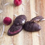 Get your Easter egg fix with these healthy Easter chocolate in three amazing flavour options - raspberry, salted caramel and coconut 'bounty'!