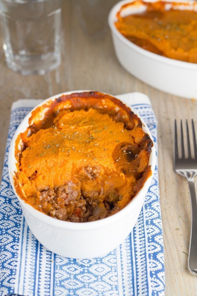 Sweet Potato Cottage Pie in a bowl.