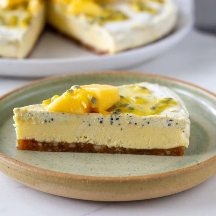 Mango and Passionfruit Cheesecake