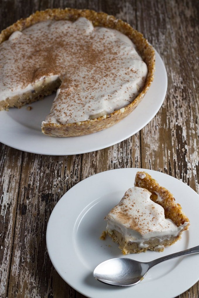 A slice of banoffee pie.