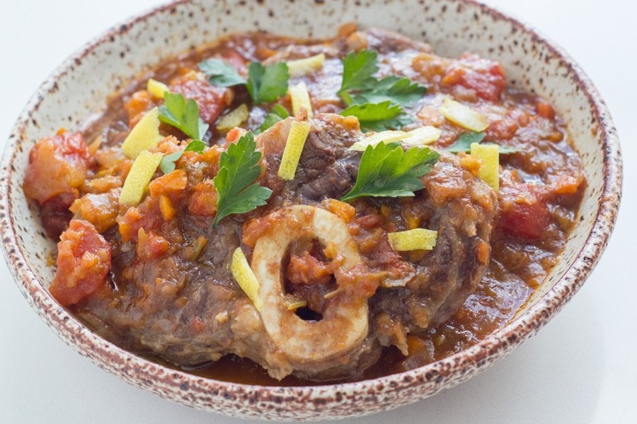 Bowl of osso buco. 