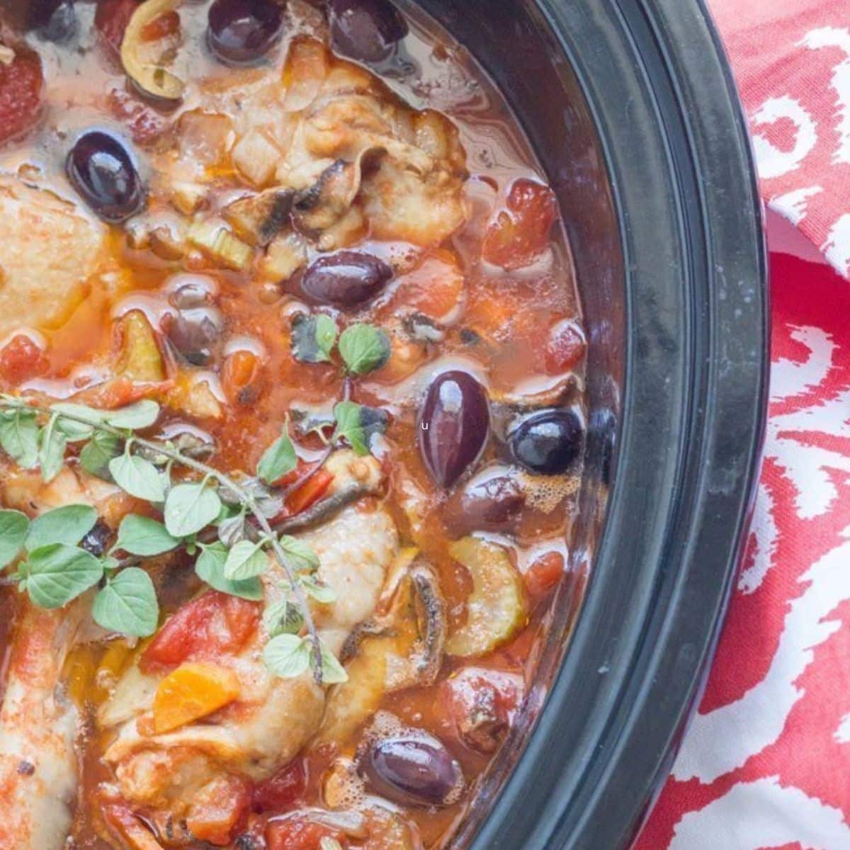 Slow Cooker Chicken Cacciatore