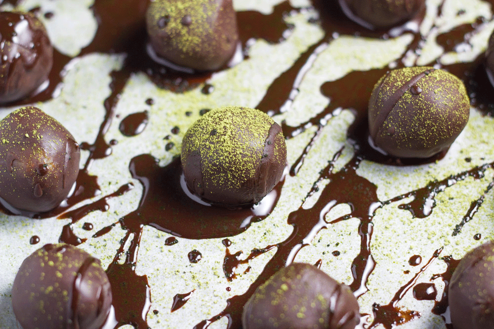 Raw Chocolate Matcha Truffles are simply amazing! The pairing of matcha and chocolate make a winning combination. YUMMO!