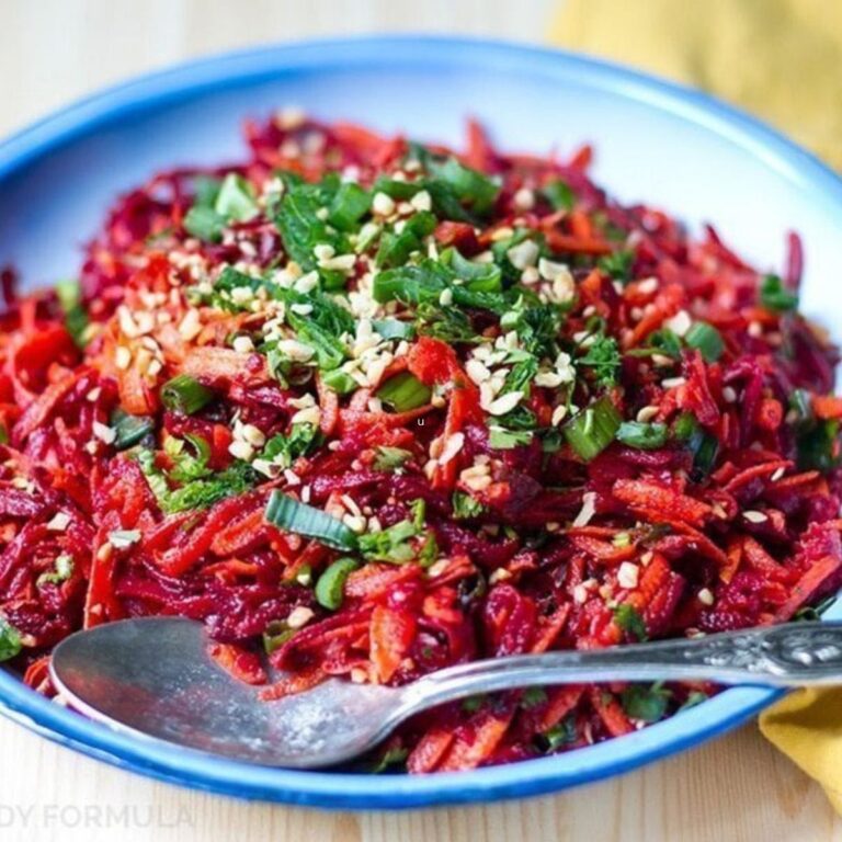 Beetroot & Carrot Salad with Moroccan Dressing