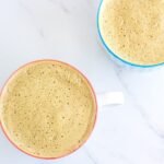 Turmeric Hot Chocolate is one delicious drink and it is super healthy too. Get all the benefits of turmeric, raw cacao powder, ginger and cinnamon in one yummy drink! SO GOOD!!