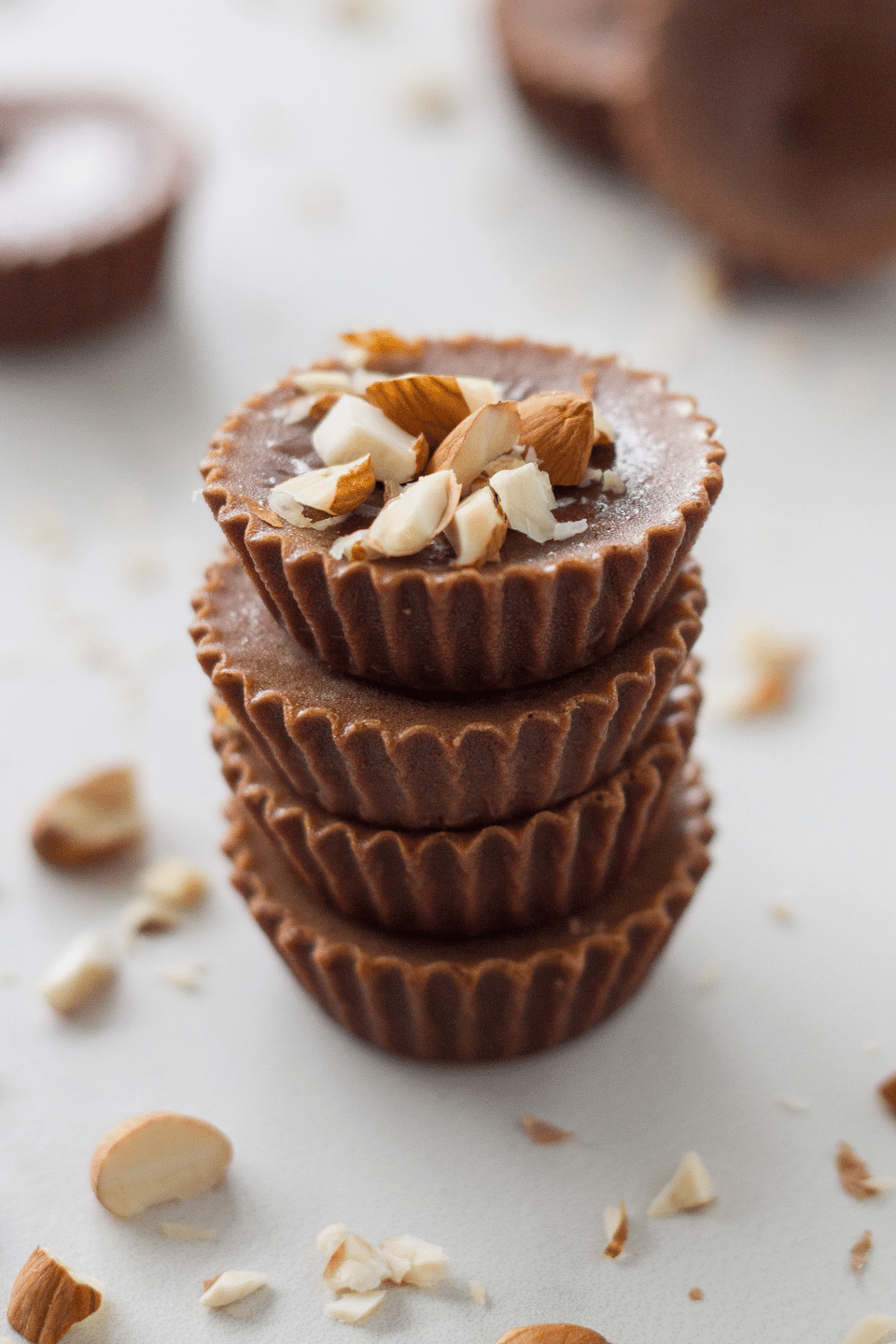 Stack of chocolate fat bombs