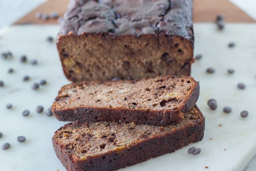 This is the tastiest ever gluten free chocolate banana bread!!! It is also dairy and refined sugar free. It is super easy to make and you wouldn't even guess it was gluten free.