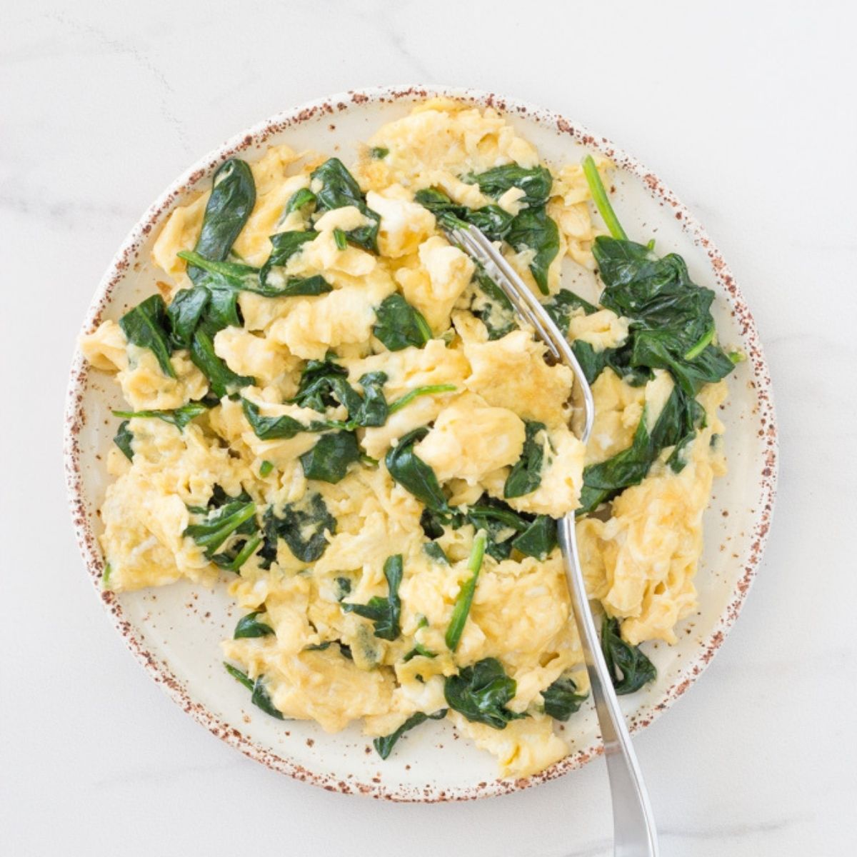 Spinach Scrambled Eggs