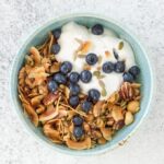 This simple grain free Granola is made only with nuts and seeds and infused with essential oils. It is such an easy recipe low-carb to make and you can enjoy it for breakfast or as a snack.