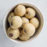 These cookie dough bliss balls feature only a handful of ingredients, are super easy to make and are packed full of D-E-L-I-C-I-O-U-S-N-E-S-S!