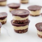 These raw mini peppermint slice bites are the BEST version of a healthy mint slice!! They are super easy to make and are completely dairy free, gluten free, refined sugar free and are vegan friendly