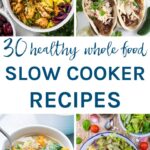 You are sure to find a new favourite in this collection of 30 healthy whole food slow cooker recipes. There are chicken, beef, lamb, pork & vegetarian options for you to make all year round. Easy to make and all gluten & dairy free.