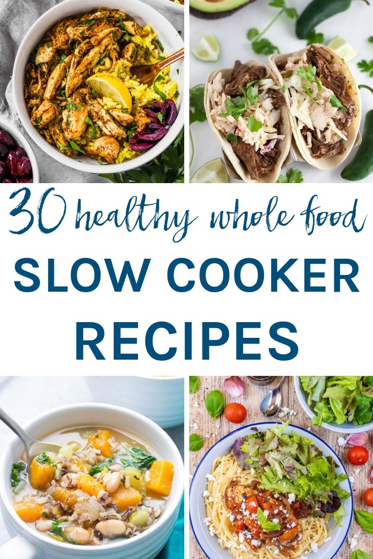You are sure to find a new favourite in this collection of 30 healthy whole food slow cooker recipes. There are chicken, beef, lamb, pork & vegetarian options for you to make all year round. Easy to make and all gluten & dairy free.
