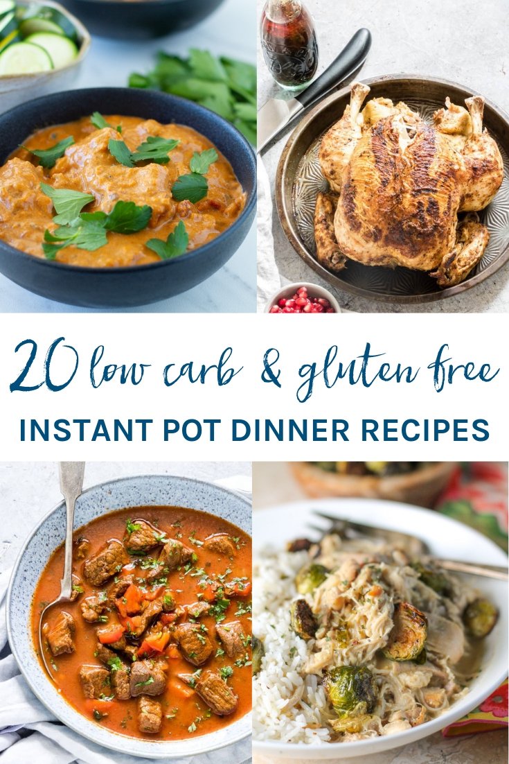 These 20 low carb and gluten free Instant Pot dinner recipes are seriously mouth watering and will be on your dinner table in next to no time.