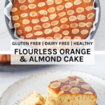 This gluten free flourless orange and almond cake is moist and packed full of delicious flavour. It is made using simple ingredients and is one of the easiest cakes to make.