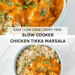 Slow Cooker Chicken Tikka Marsala - an easy to make, classic Indian dish that is packed full of amazing flavour, with ingredients that you can buy at your local supermarket.