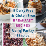 11 Gluten and Dairy Free Breakfast Recipes Using Pantry Staples - These are all healthy recipes that use up pantry staples that you should keep a few weeks stock of in your pantry that you can rely on during emergencies.