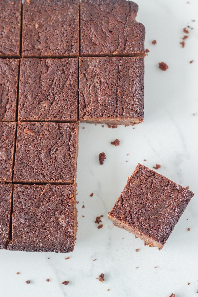 Gluten Free Fudge Brownies - these easy to make and totally delicious gluten free brownies are made using almond meal and a handful of simple ingredients that you can purchase at any store.