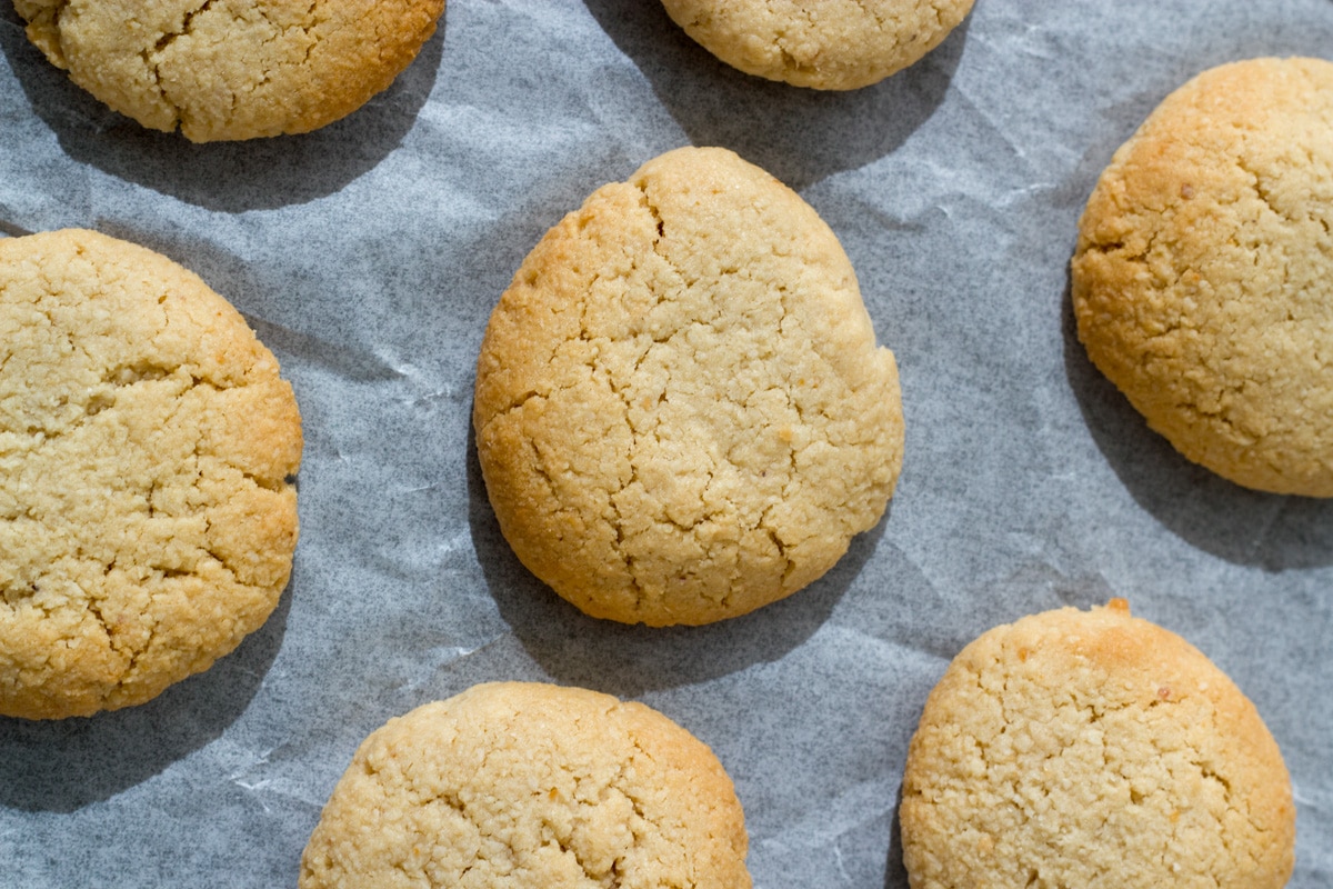 photo of the gluten free ginger cookies once they have finished baking