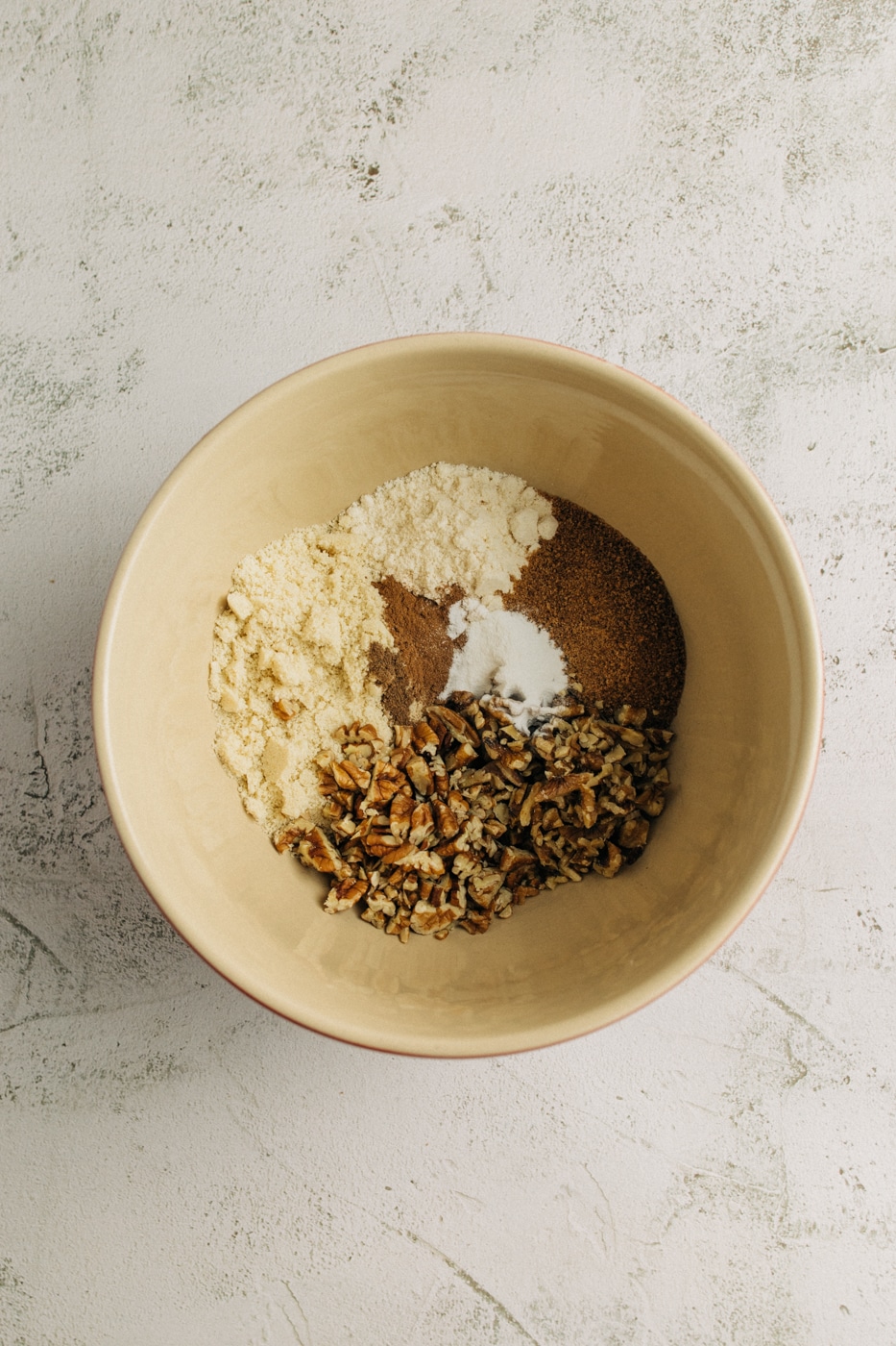 Image of dry ingredients in a mixing bowl