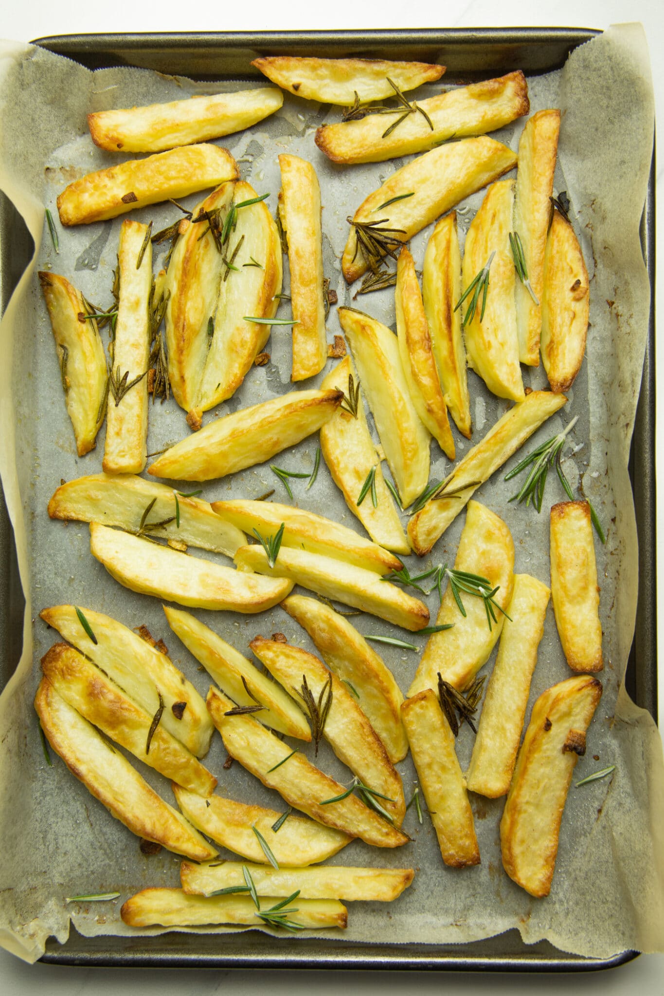 Photo of the cooked oven baked  fries