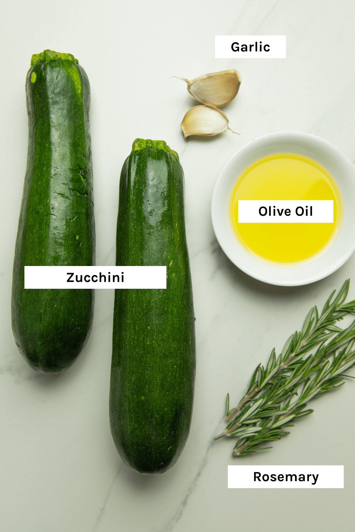 photo of ingredients needed to make these oven baked zucchini wedges