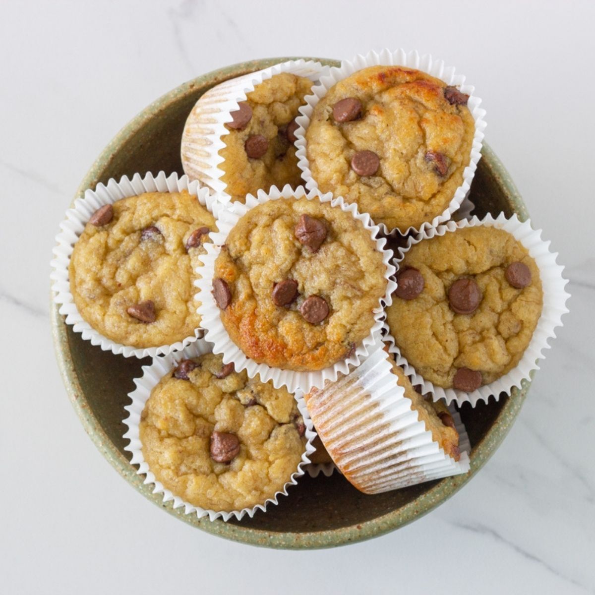 Gluten Free Banana Chocolate Chip Muffins