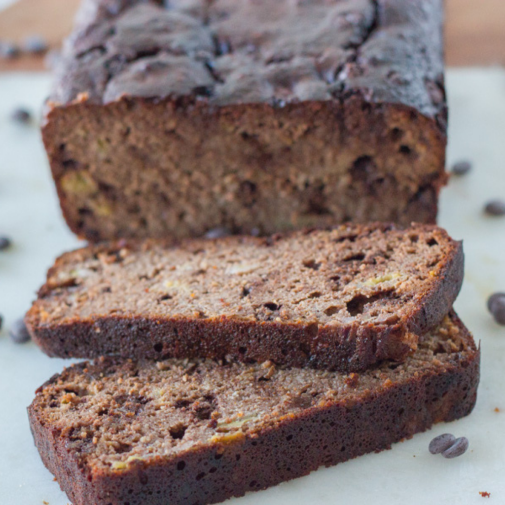 Healthy Chocolate Banana Bread (GlutenFree)