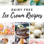 Dairy Freee Ice Cream Recipes cover photo with 9 recipes images.