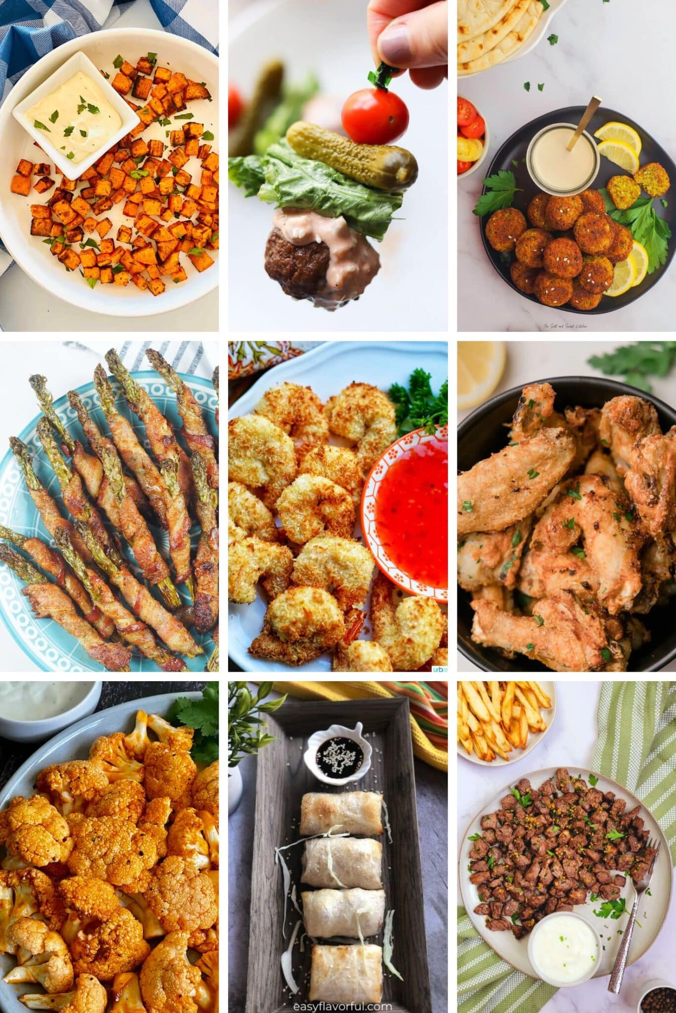 Nine of the gluten free and dairy free appetizers recipes