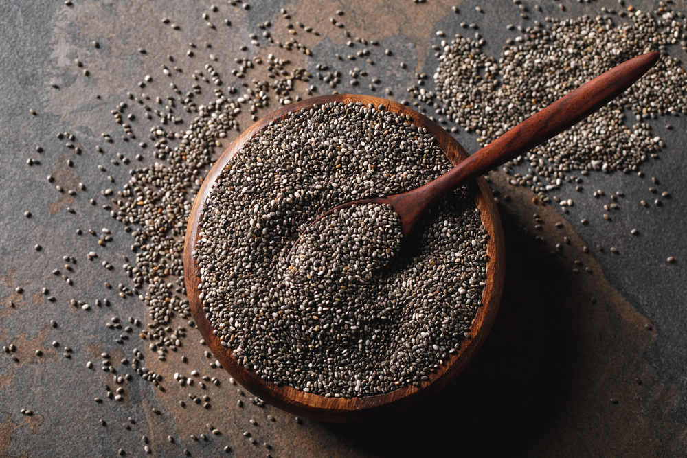 chia seeds in bowl